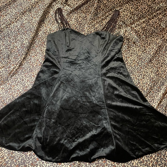 Vintage D.B.Y. Crushed Velvet Mini Dress - Picture 5 of 16
